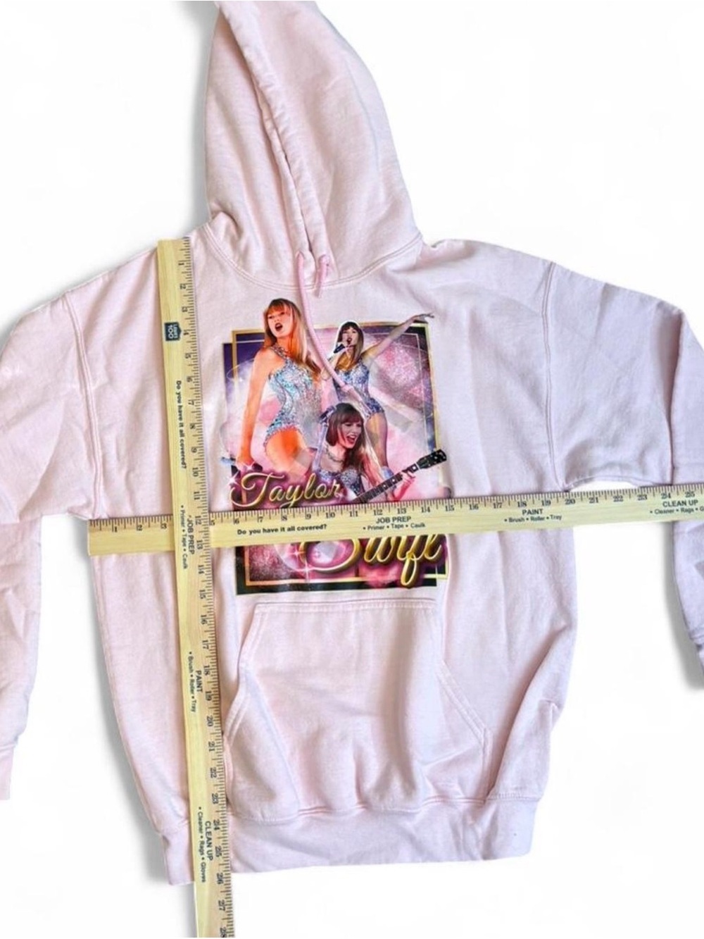 Gildan Light Pink Taylor Swift Graphic Hoodie - Picture 6 of 6